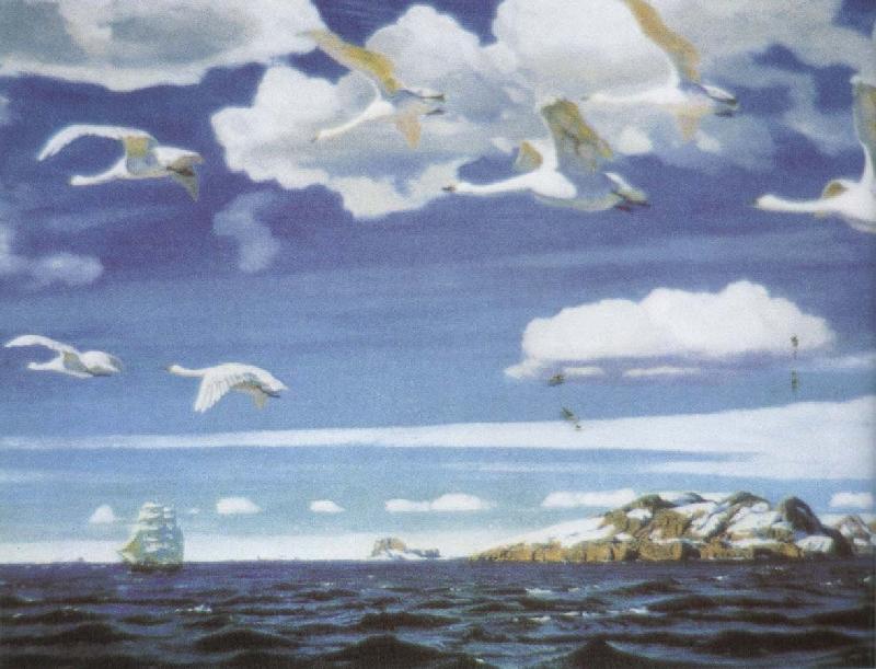 unknow artist Blue skies oil painting image